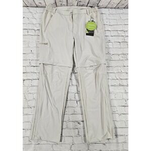 Outdoor Ventures Beige Lightweight Zip Off Convertible Pants WOMENS SIZE 16